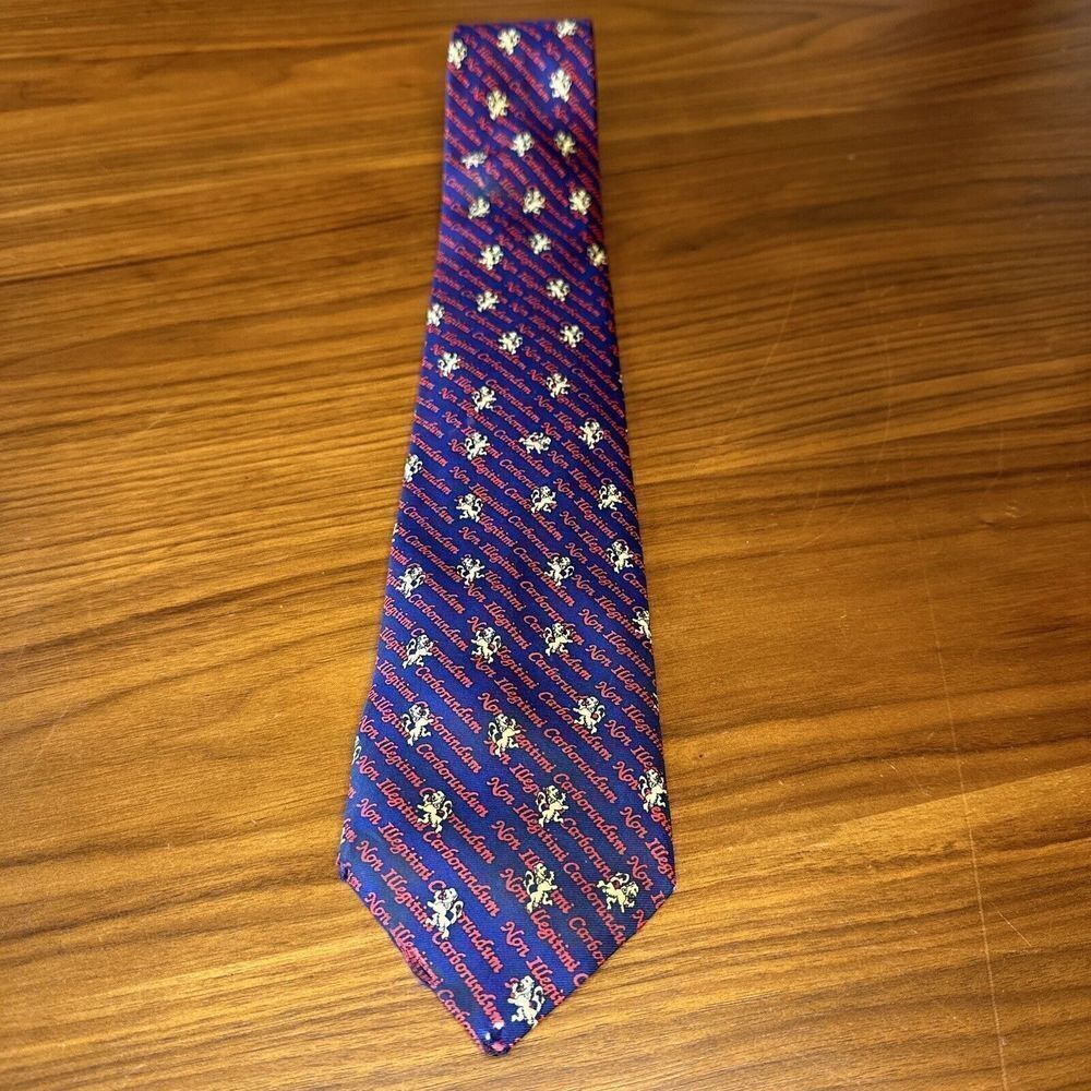 Vintage "Don't Let The Bastards..." Alynn Mens Tie Silk Patterned 1993 USA